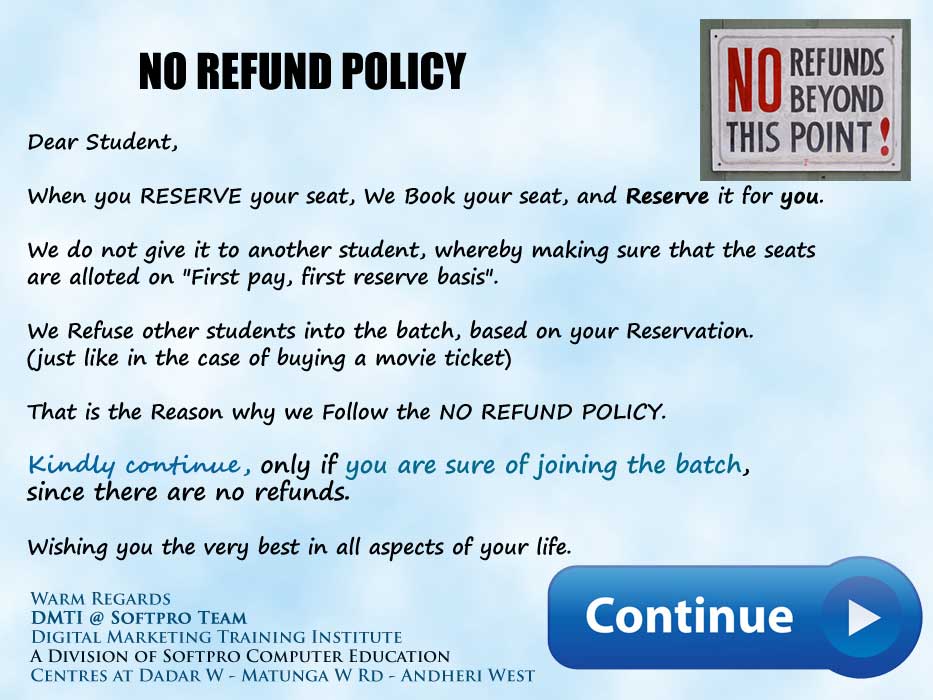 No Refund Policy